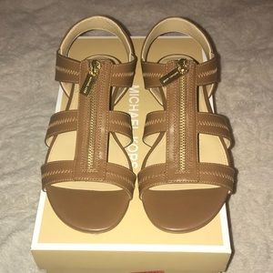 MK tan sandals!